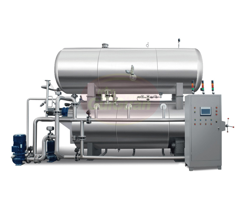 蒸汽、水浴式旋轉殺菌鍋